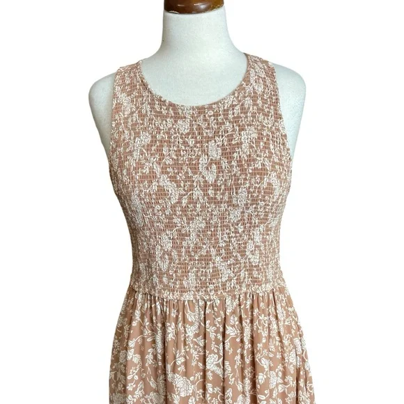 Matilda Jane Just Imagine Lauren smocked floral print midi dress large - Picture 3 of 13